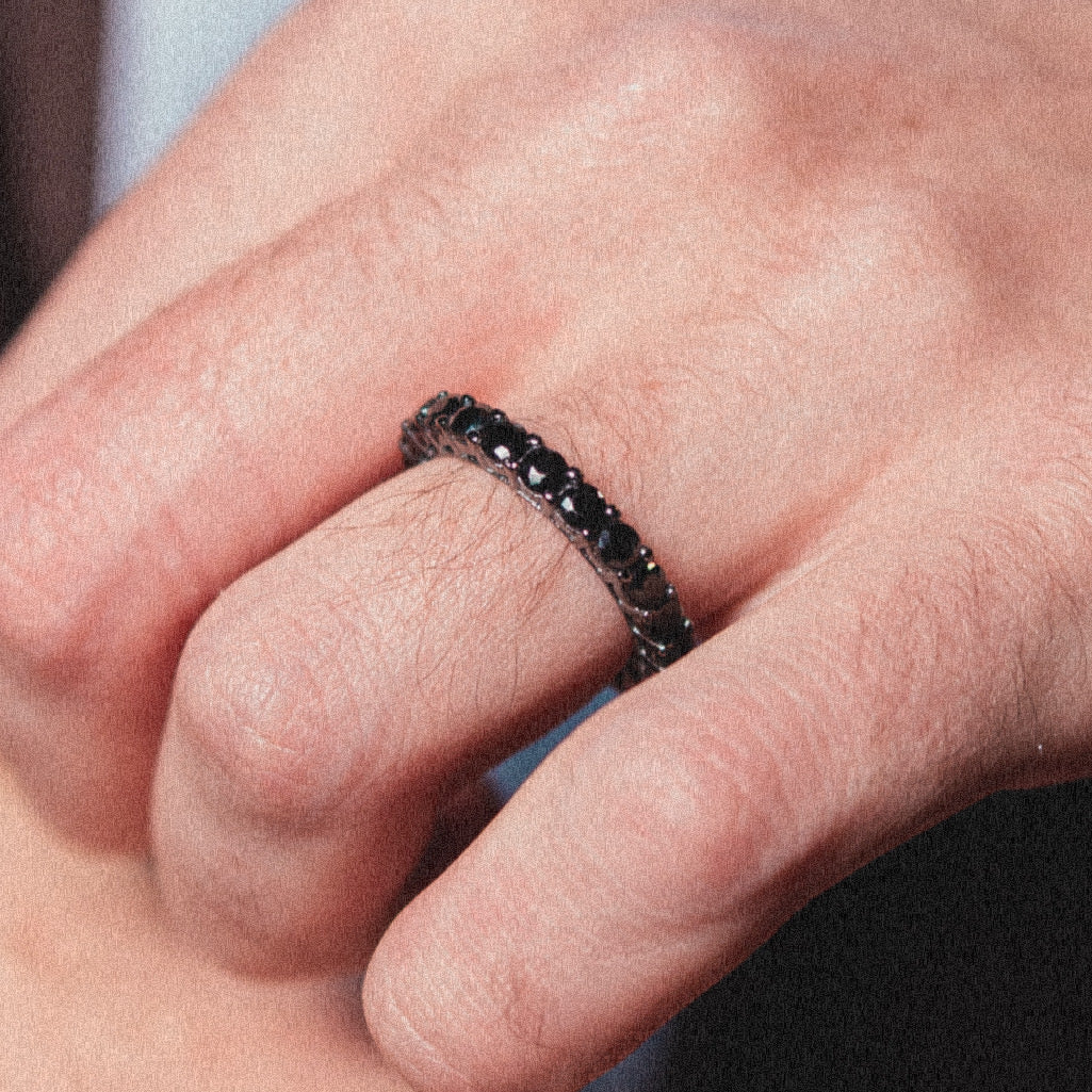SHINE RING-BLACK