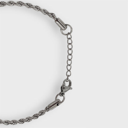 ROPE BRACELET (SILVER)