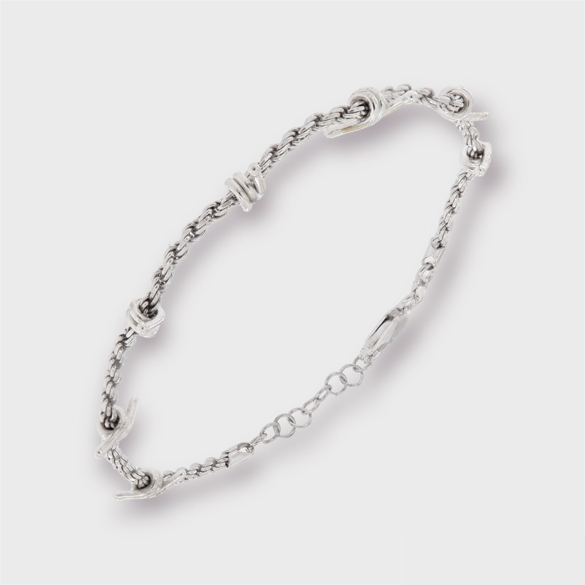 Bracciale tennis regolabile in argento sterling 925 per donna Bracciale tennis regolabile in argento sterling 925 per donna